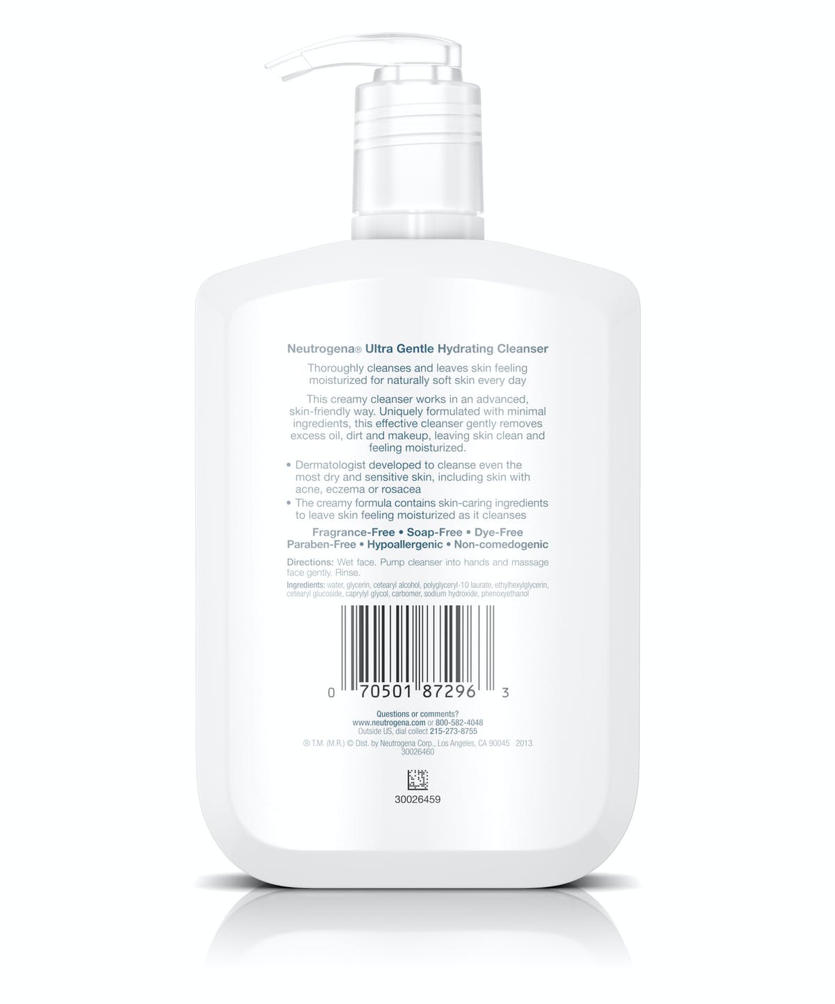 Sữa rửa mặt Neutrogena Ultra Gentle Hydrating (354mL)