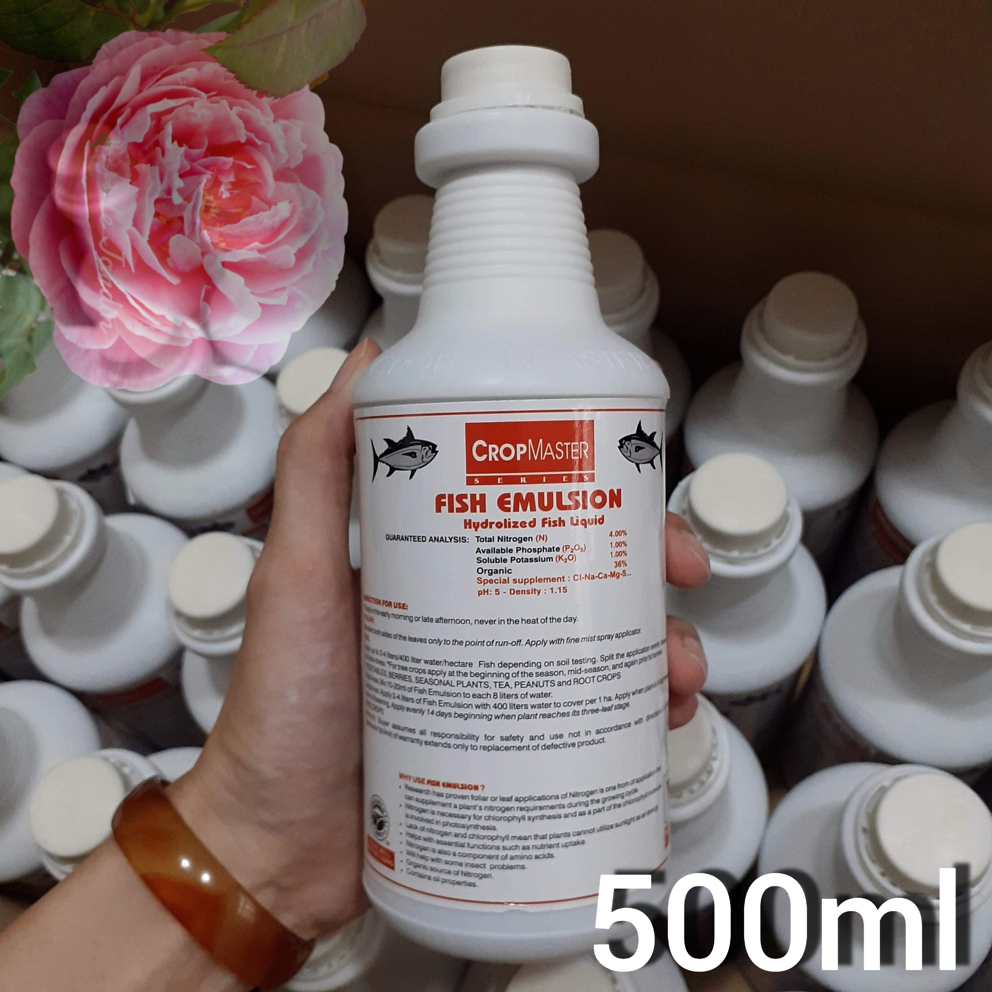 Phân đạm cá Mỹ cô đặc Fish Emulsion chai 250ml - 500ml - 1000ml
