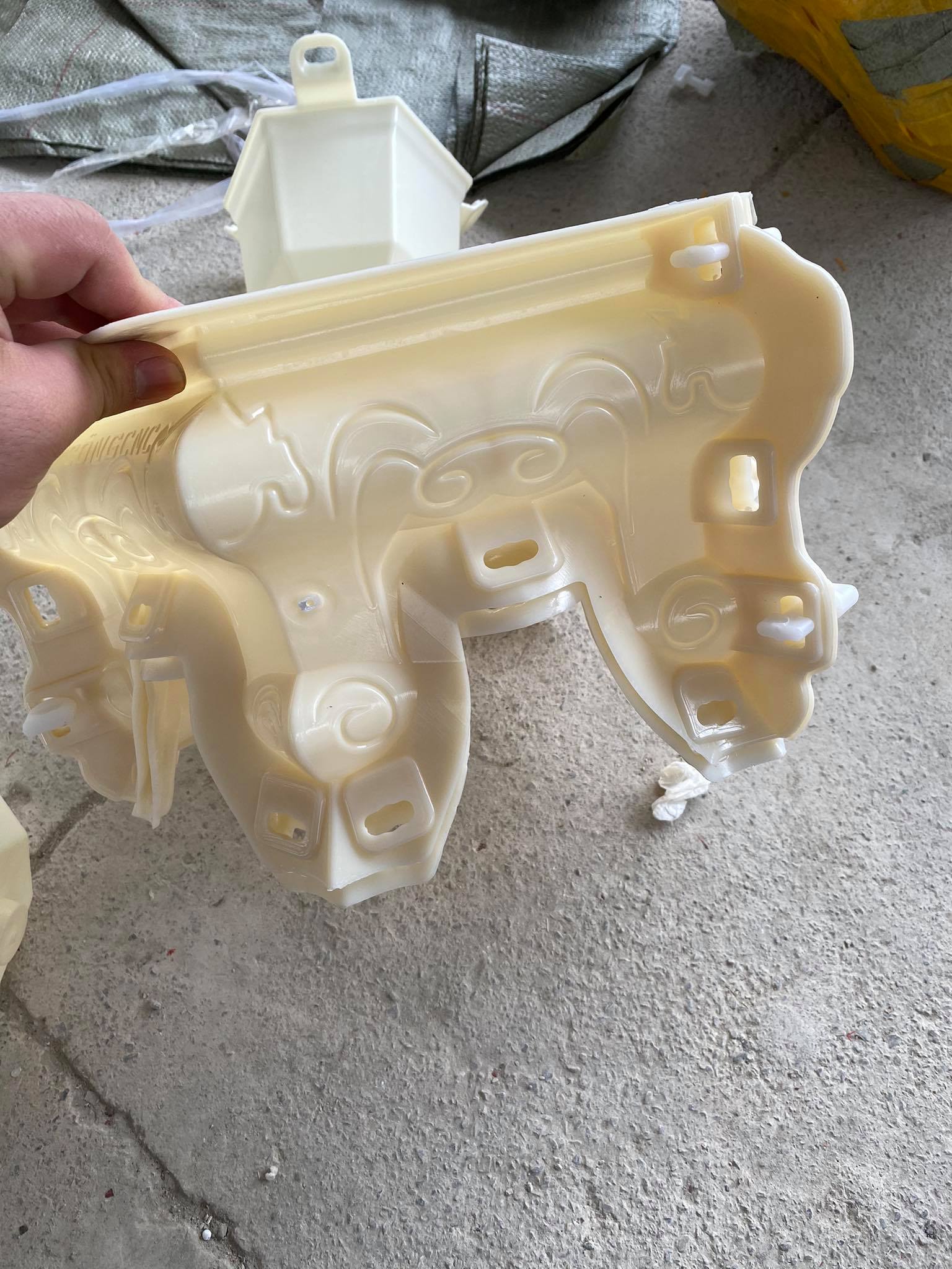 khuôn đúc chậu lục giác 38 có lòng trong (nhựa ABS)