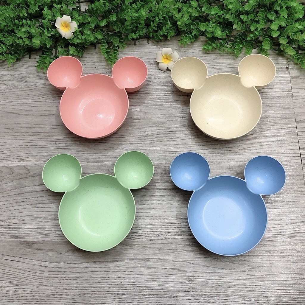 Bát lúa mạch hình chuột Mickey cho bé ăn dặm