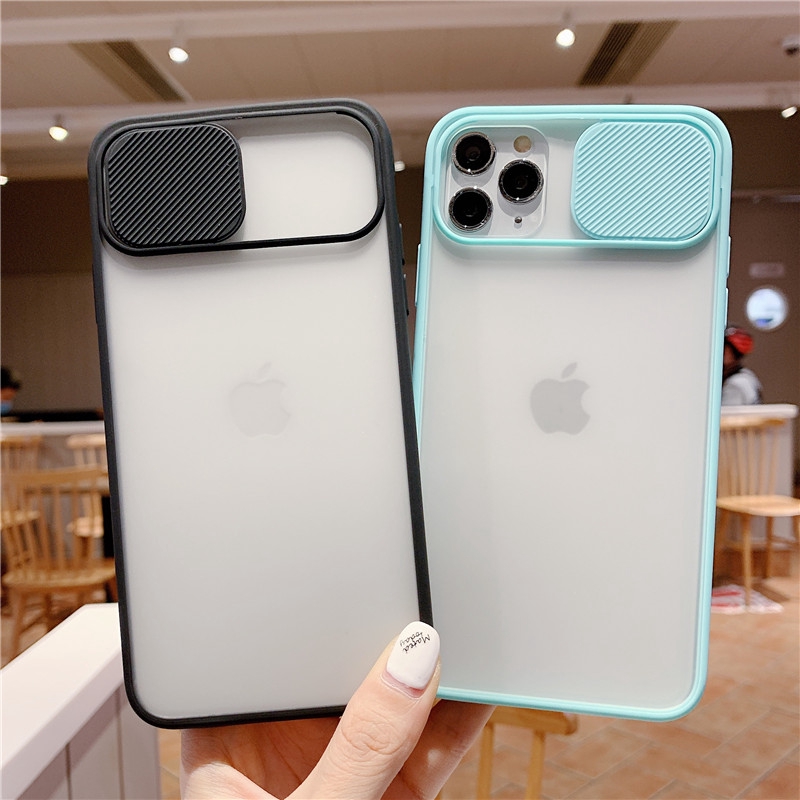 Ốp Lưng Nhám Bảo Vệ Camera - Có Nắp Trượt