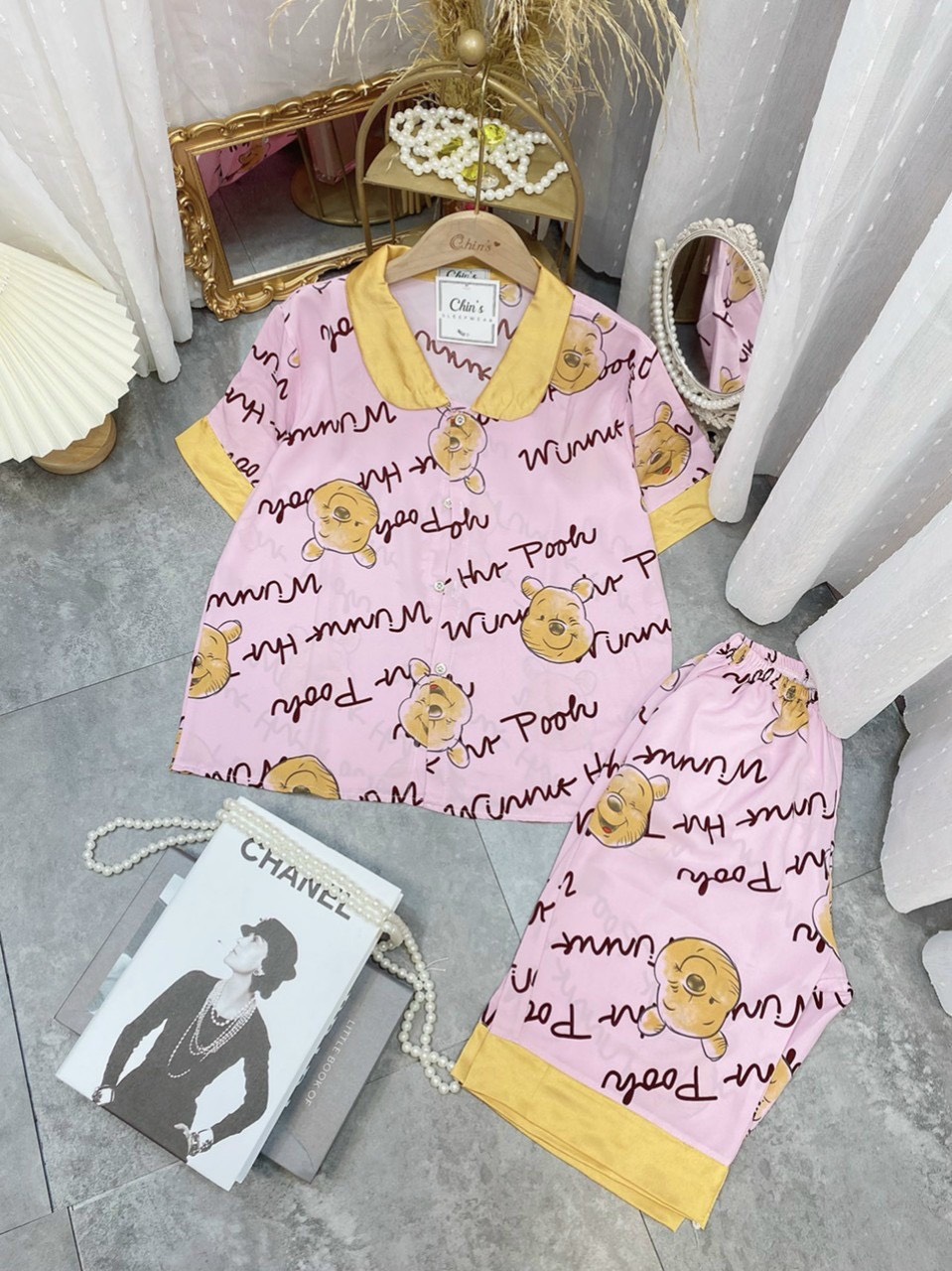 [Giá hủy diệt] BỘ LỤA PIJAMA MANGO LỬNG, CỔ SEN SIÊU XINH