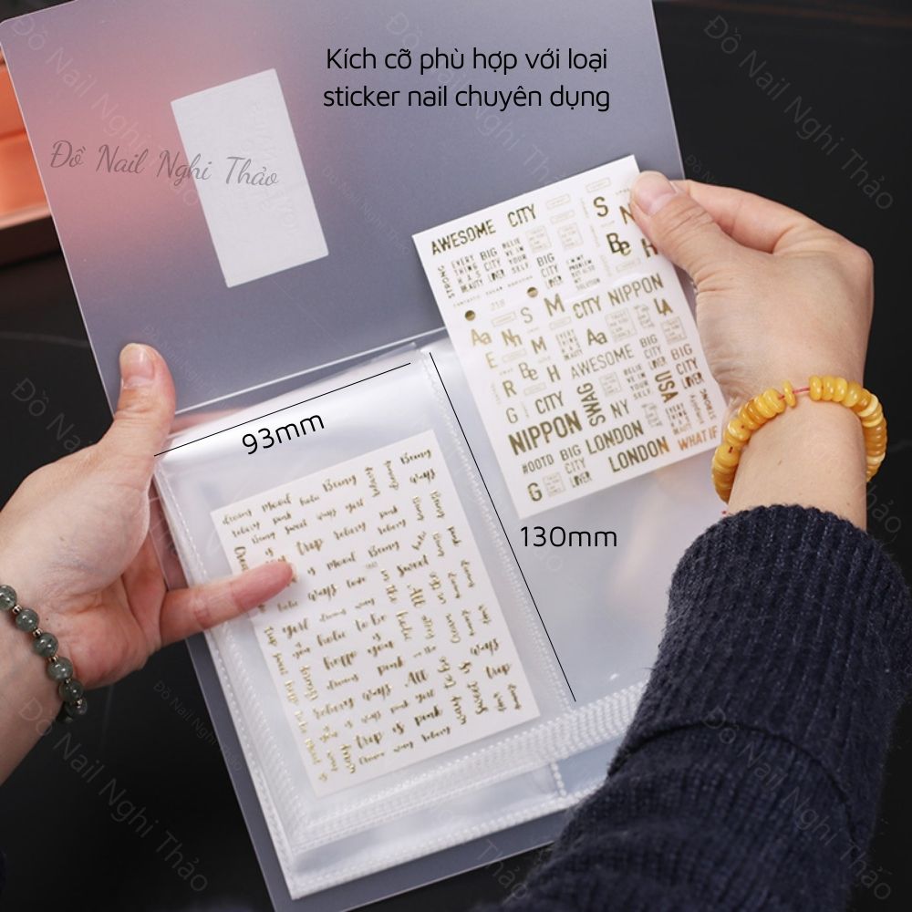 Sổ đựng sticker nail