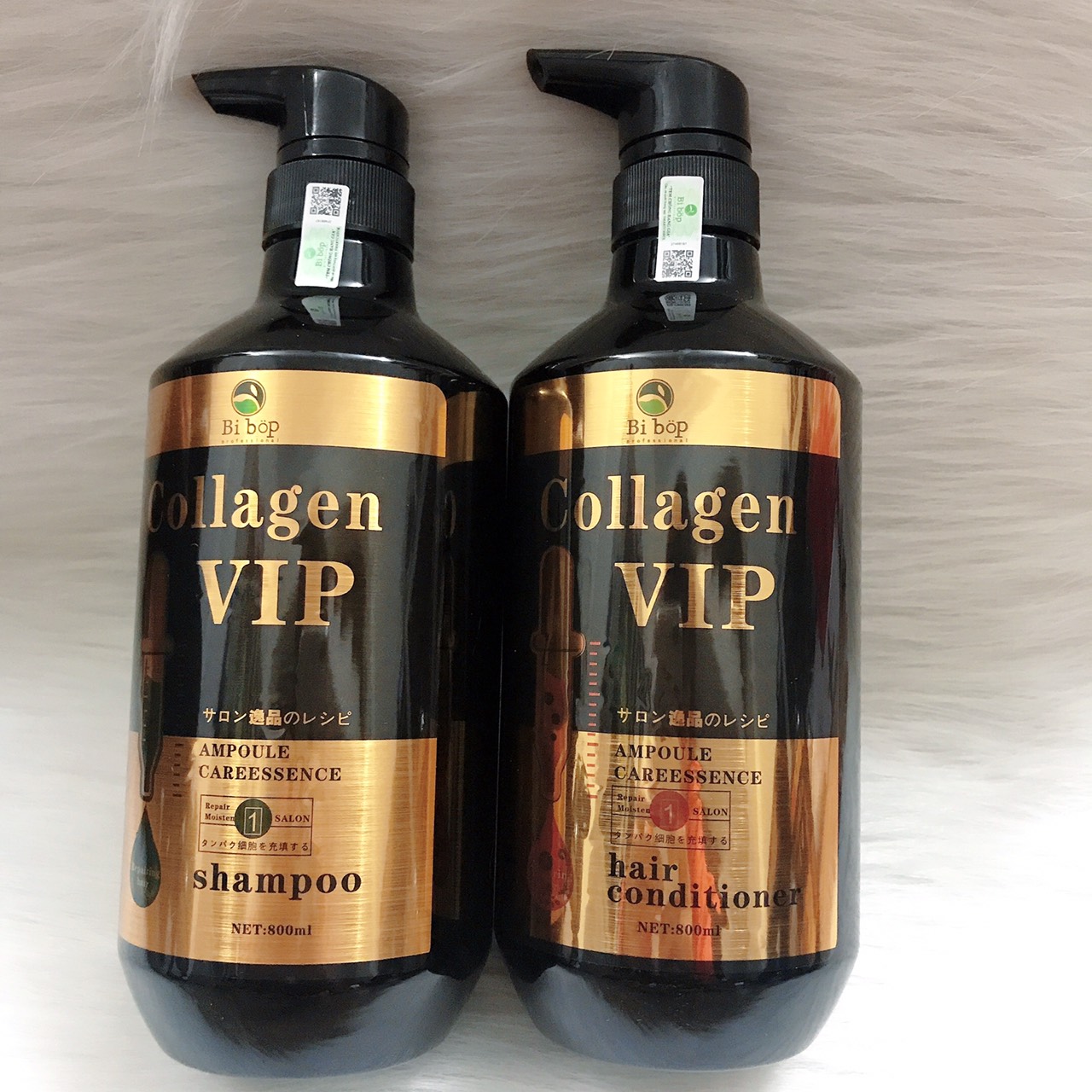 Cặp gội xả bibop collagen vip 800mlx2