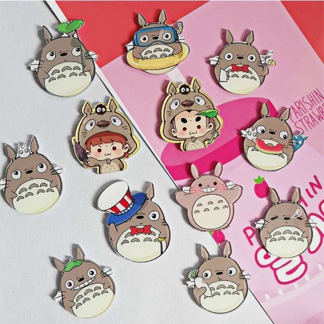 Set 2 sticker huy hiệu cài áo balo hoạt hình (ngẫu nhiên) Phụ Kiện 68