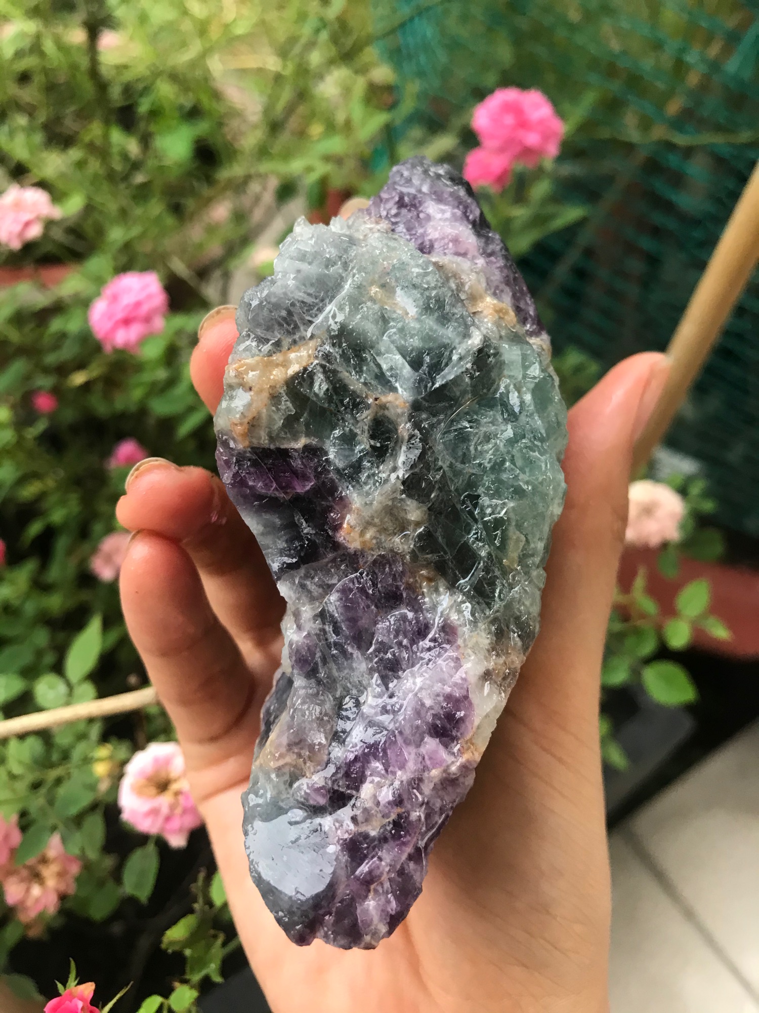 Đá Flourite tự nhiên 700g