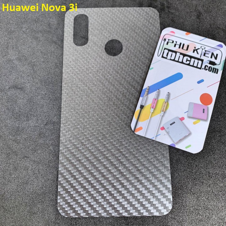 Dán mặt lưng Carbon Huawei Nova 3i