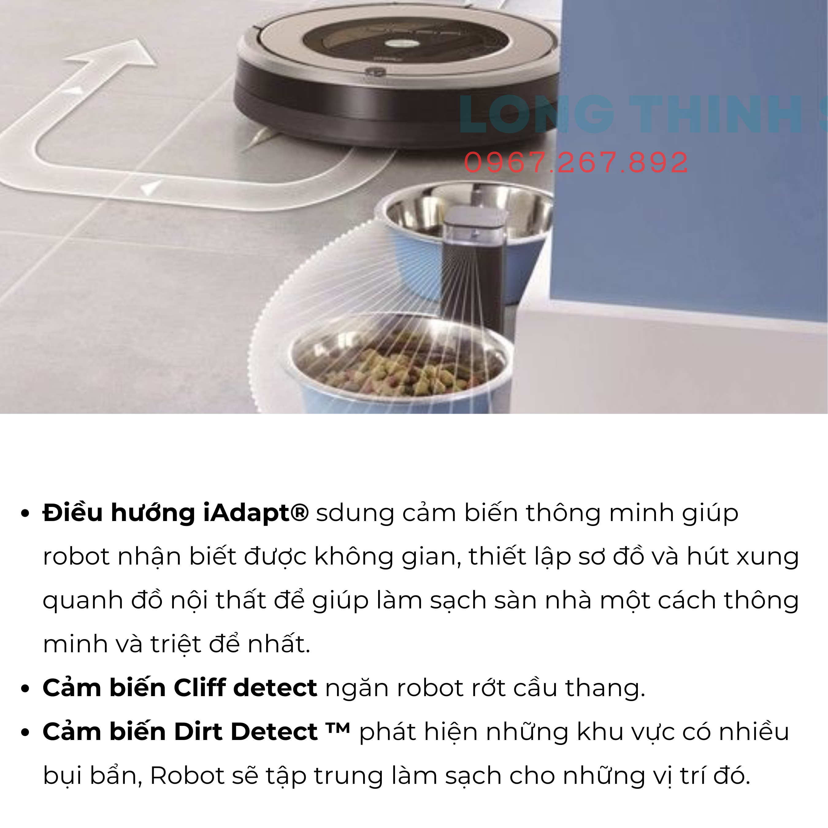 Nội Địa Nhật - Robot hút bụi iRobot Roomba 876 (hút bụi siêu mịn, lập lịch hoạt động, tự động đổ rác, cảnh báo đầy bụi)