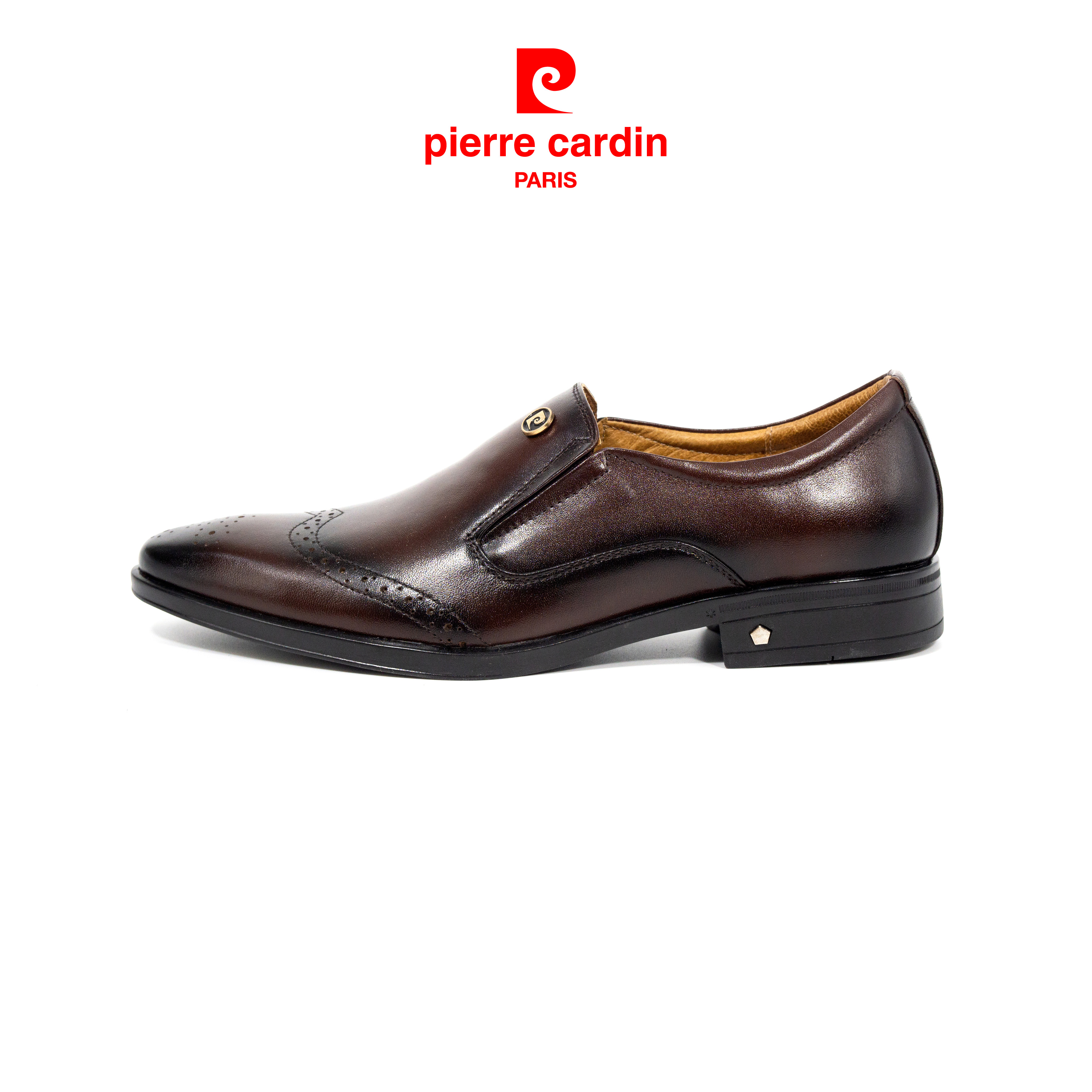 Giày Tây nam Pierre Cardin, Giày Lười Chất Liệu Da Bò Nhập Khẩu Cao Cấp, Đế Cao Xu Chống Trơn Trượt, Bảo Hành 12 Tháng - PCMFWL 749