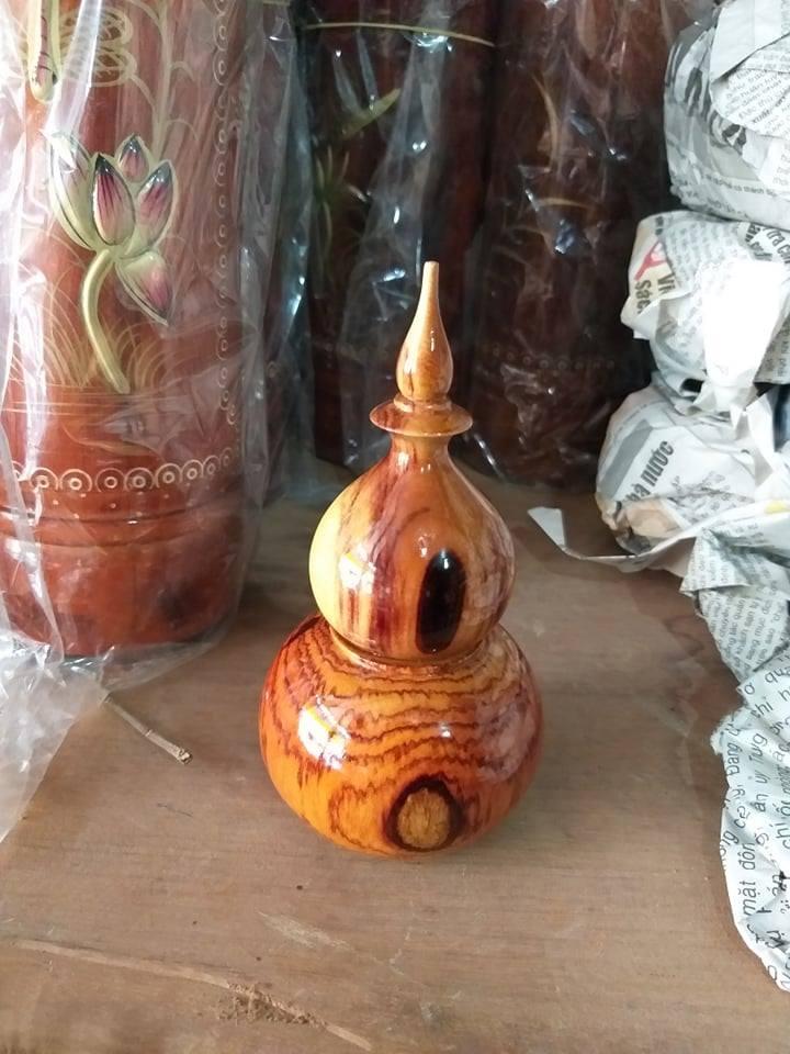 Hủ đựng tăm gỗ trắc