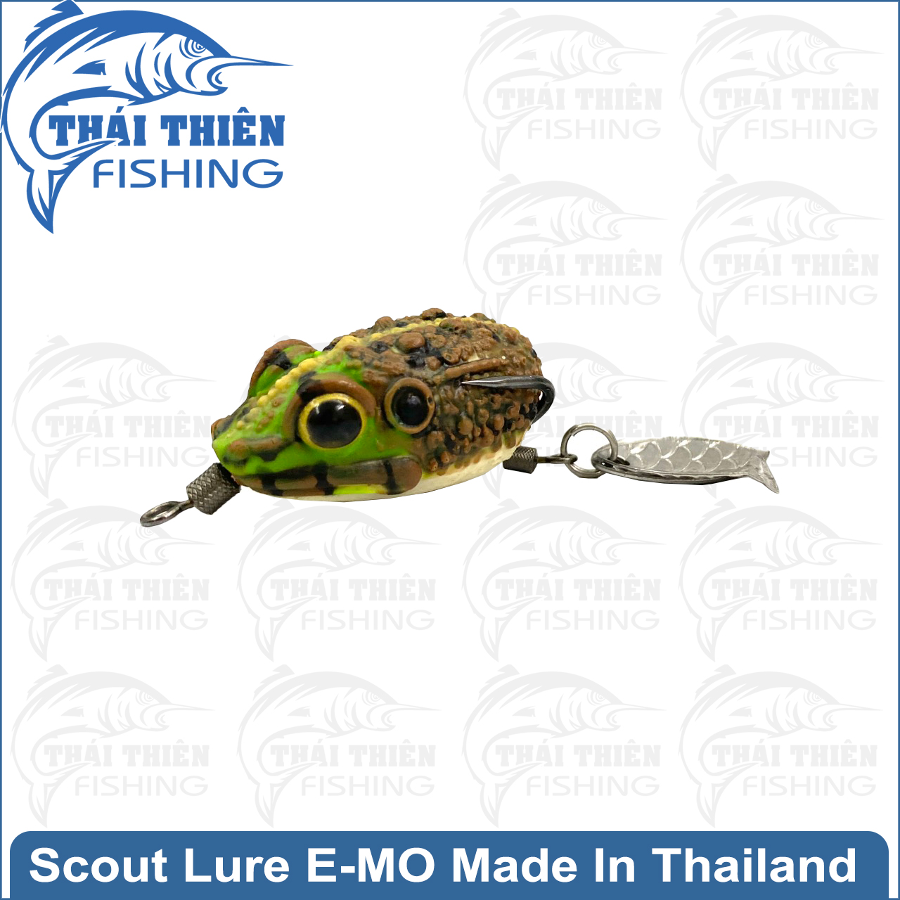 Mồi Giả Nhái Hơi Scout Lure E-MO Dài 3.5cm Nặng 6.5g Chất Liệu Silicone Siêu Bền Made In Thái Lan