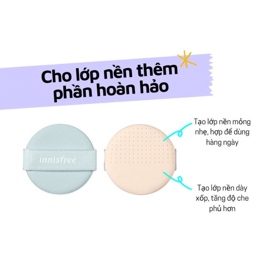 Bông đánh phấn nước Innisfree Air Magic/ Light fit Cushion Puff