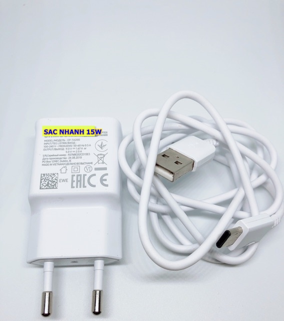 Bộ Sạc Nhanh cho Samsung A60,A50,A40,A30 - Type-C (TA200)