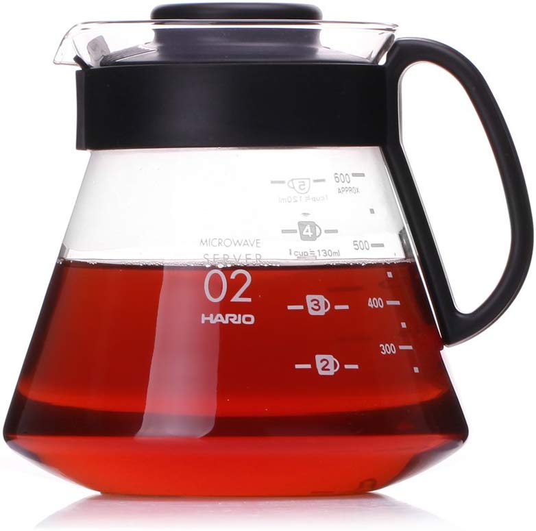 Bình Server Hario V60 XVD 360ml / 600ml – Thủy Tinh Chịu Nhiệt Nhật Bản