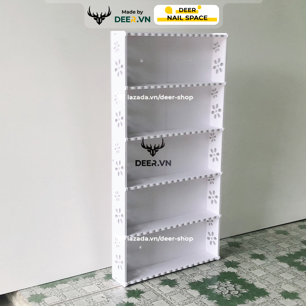 DEER - Kệ Để Chai Nước Sơn Móng Treo Tường Size 80*40cm