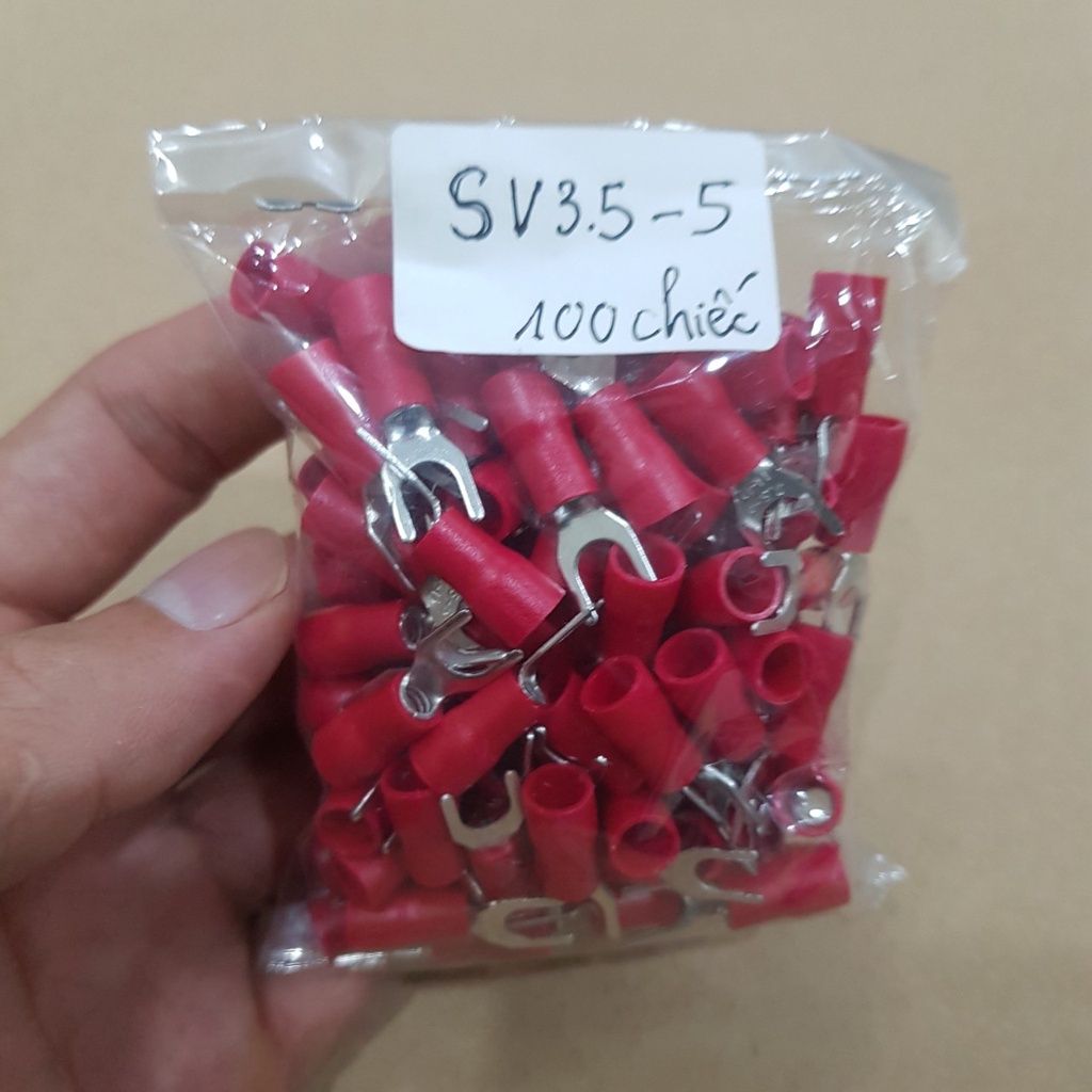 Đầu cos y sv1.25-3.2 các màu đầu cốt chữ y, đầu cos, cos y