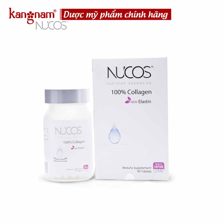 [HCM]Nucos collagen viên uống collagen ngăn ngừa lão hóa da nucos collagen 100% hộp 90 viên ngăn chảy xệ giảm quá trình lão hóa da