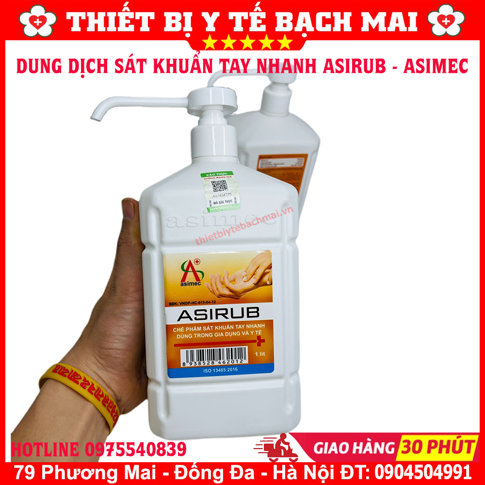 Dung Dịch Sát Khuẩn Tay ASIRUB Chai 1000ml