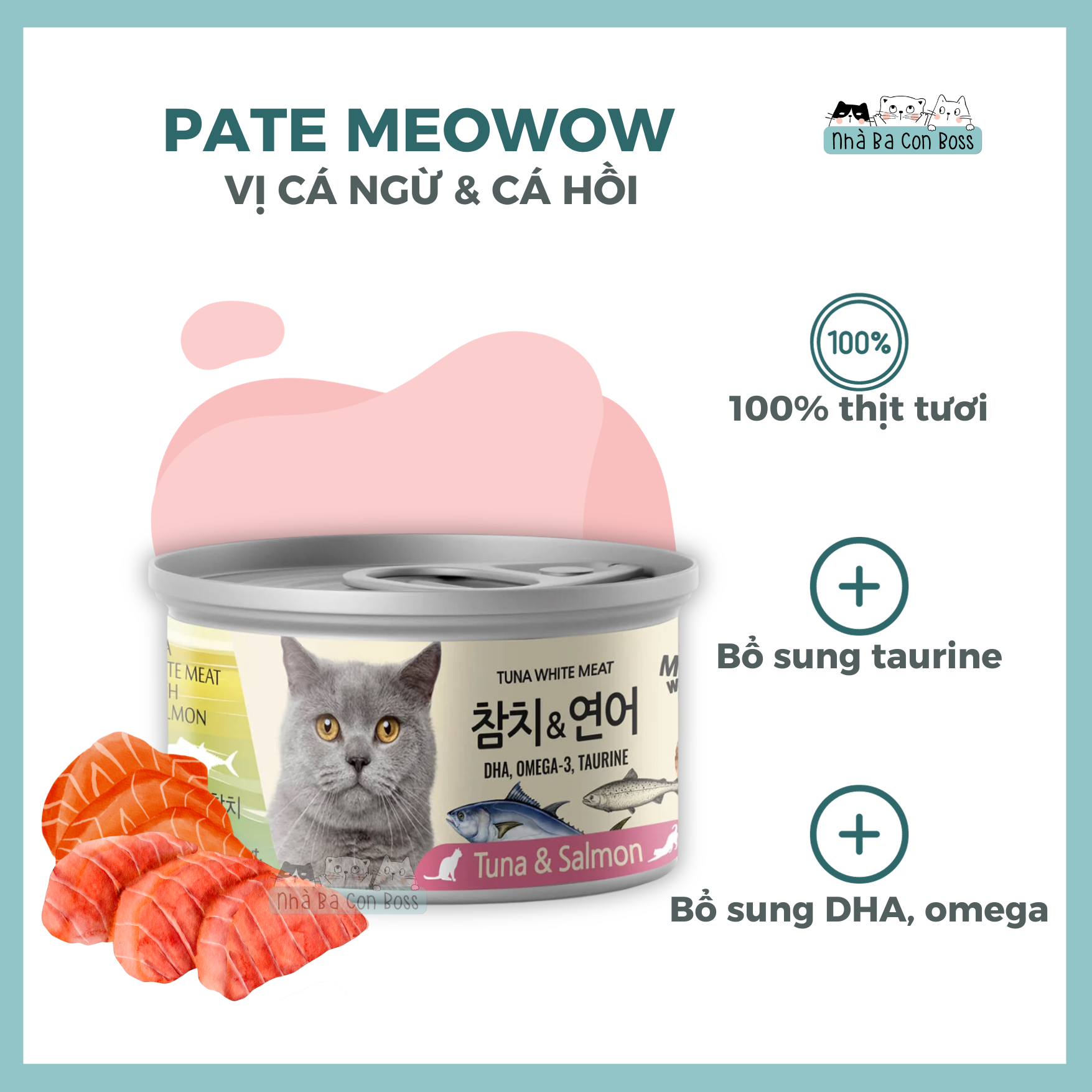 [Lon 80g] Pate Cho Mèo Meowow