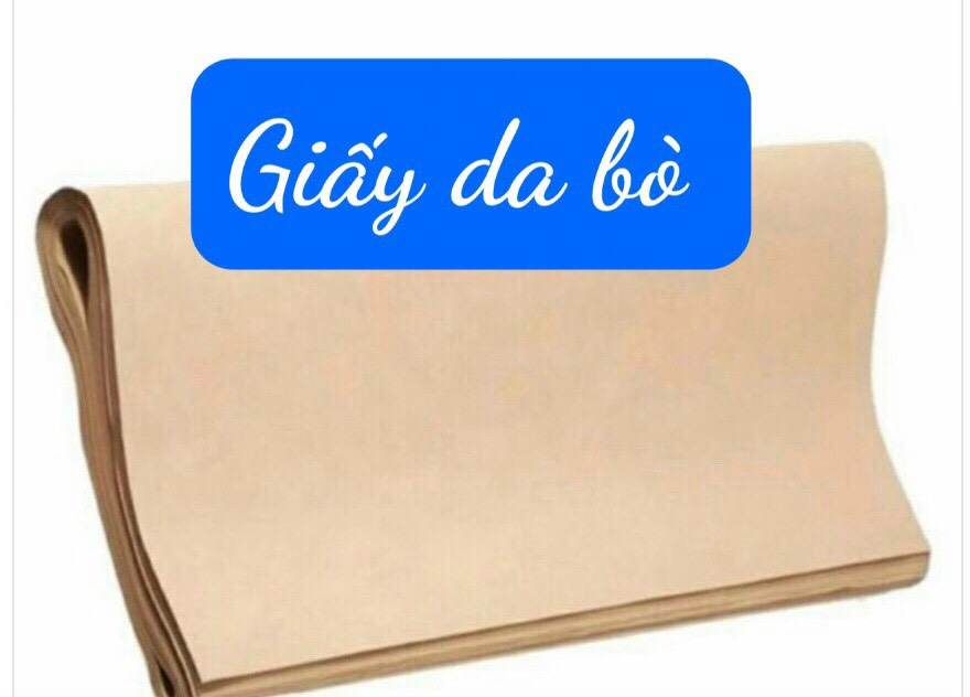 Sấp 10 tờ giấy vàng bò cao cấp dùng để vẽ cắt rập hoặc đóng gói quà