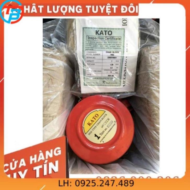 Palang xích kéo tay 1 tấn kato - cáp thép thái bình vina