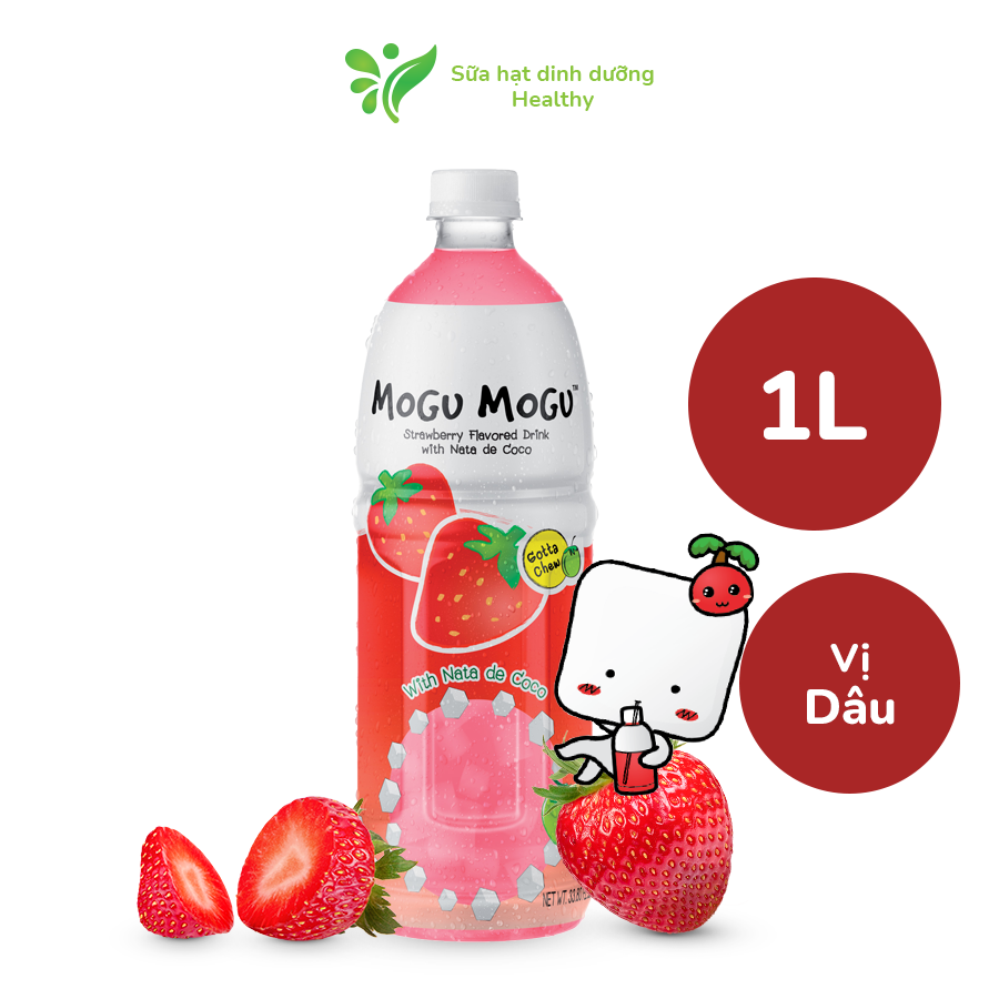 Nước Thạch Dừa Mogu Mogu Thái Lan Các Vị (Chai 1L)