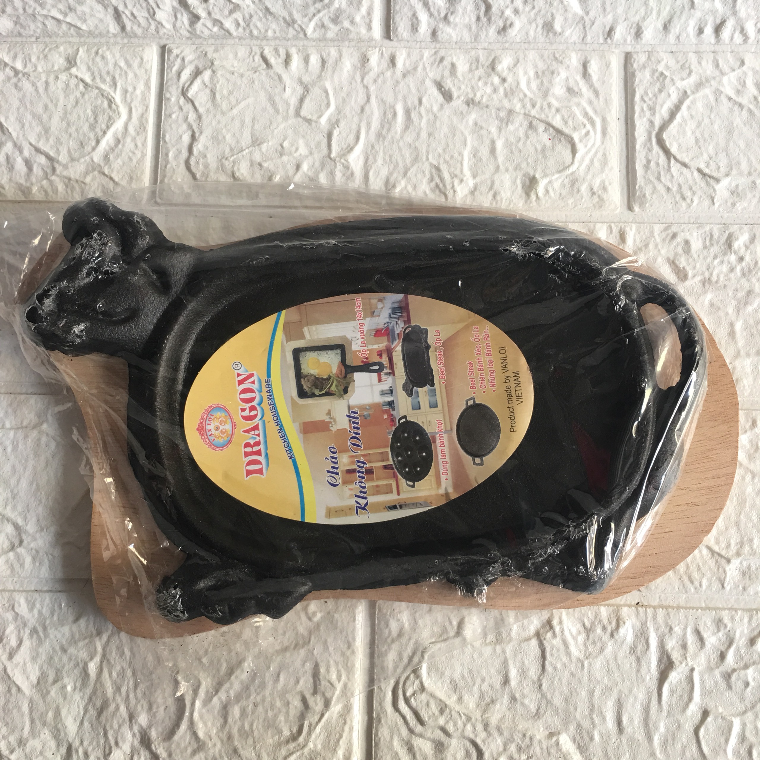 Chảo Gang Làm Bò Né, Trứng ốp La Chống Dính Kèm Đế Cách Nhiệt