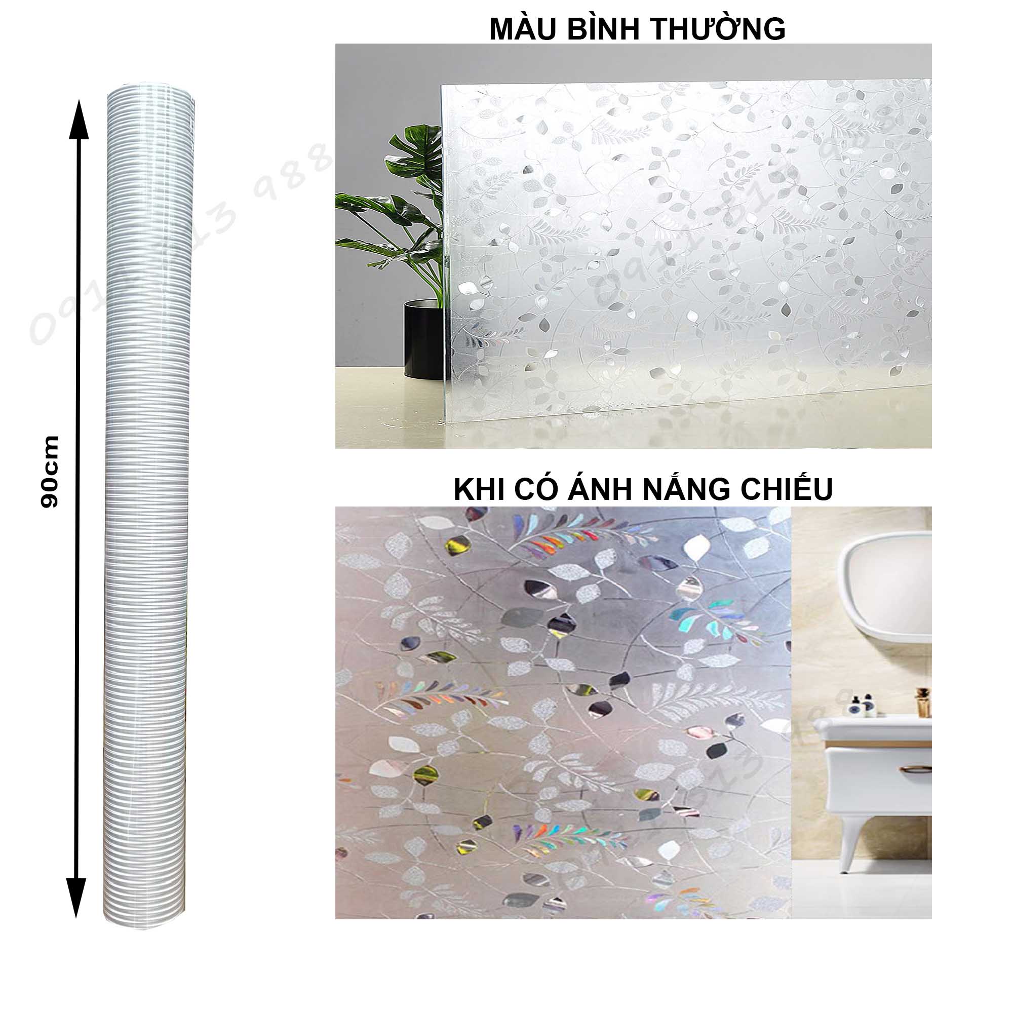Decal dán kính không keo K45