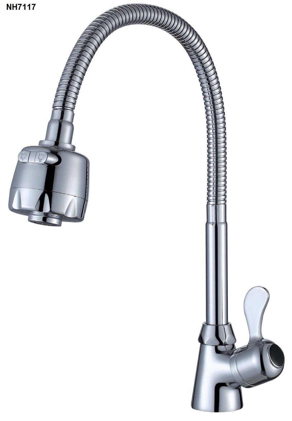 [HCM]Vòi rửa chén lạnh cần lò xo NH7117