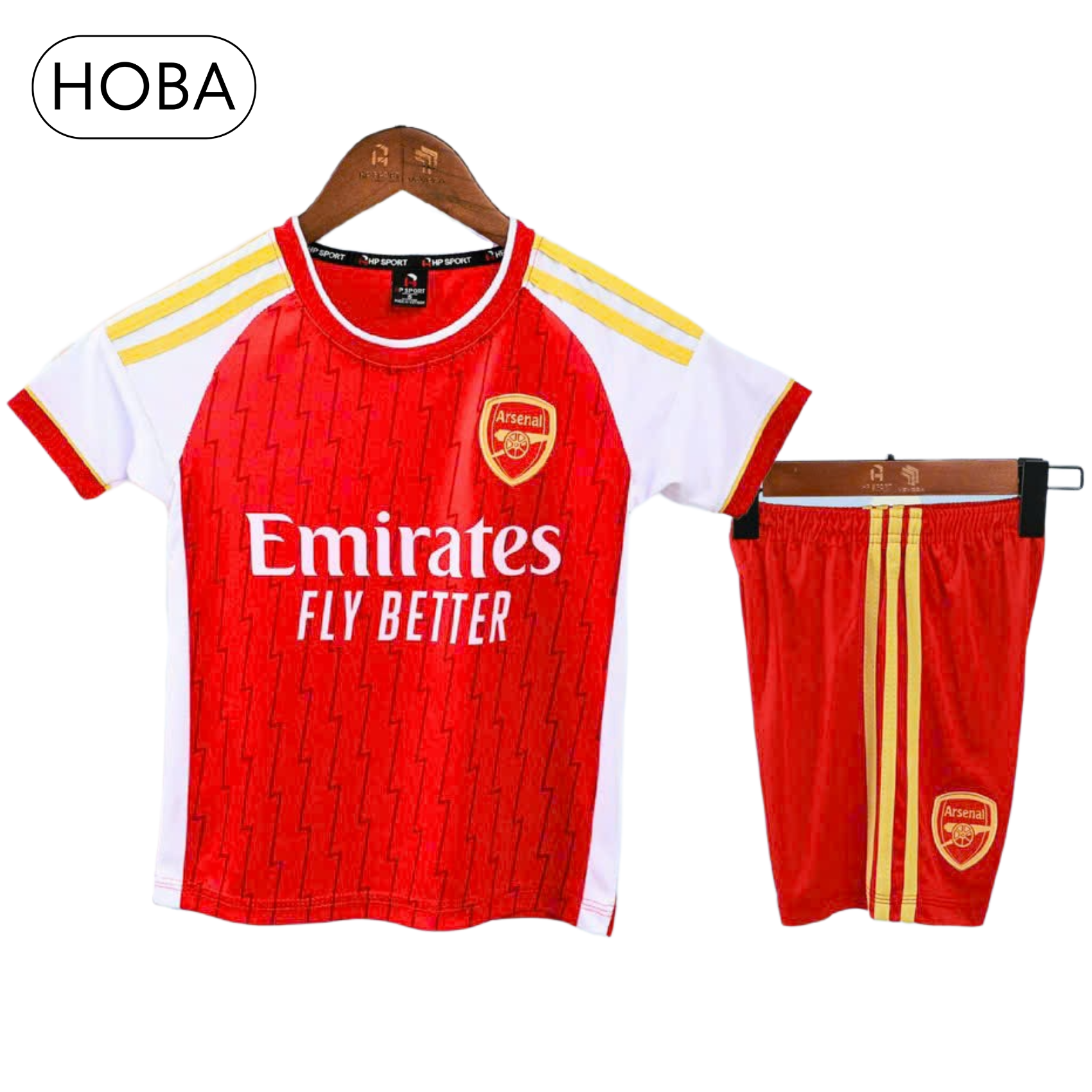 Quần áo bóng đá trẻ em, đồ đá banh trẻ em CLB Arsenal đỏ