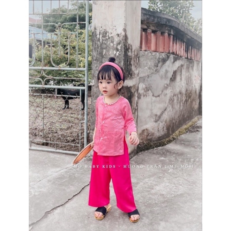 Guốc gỗ, guốc mộc cho bé mặc bà ba, áo dài cách tân