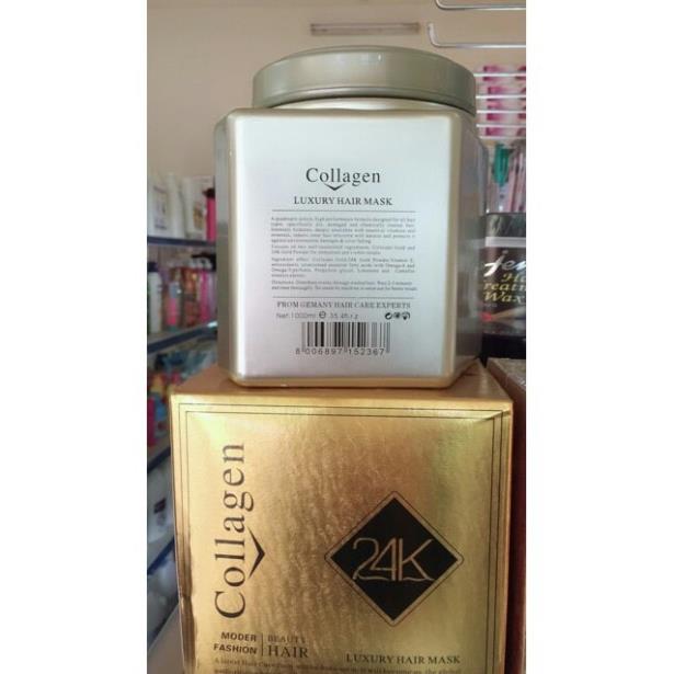 ⛔freeship⛔ kem hấp dầu và ủ dưỡng tóc 24k collagen