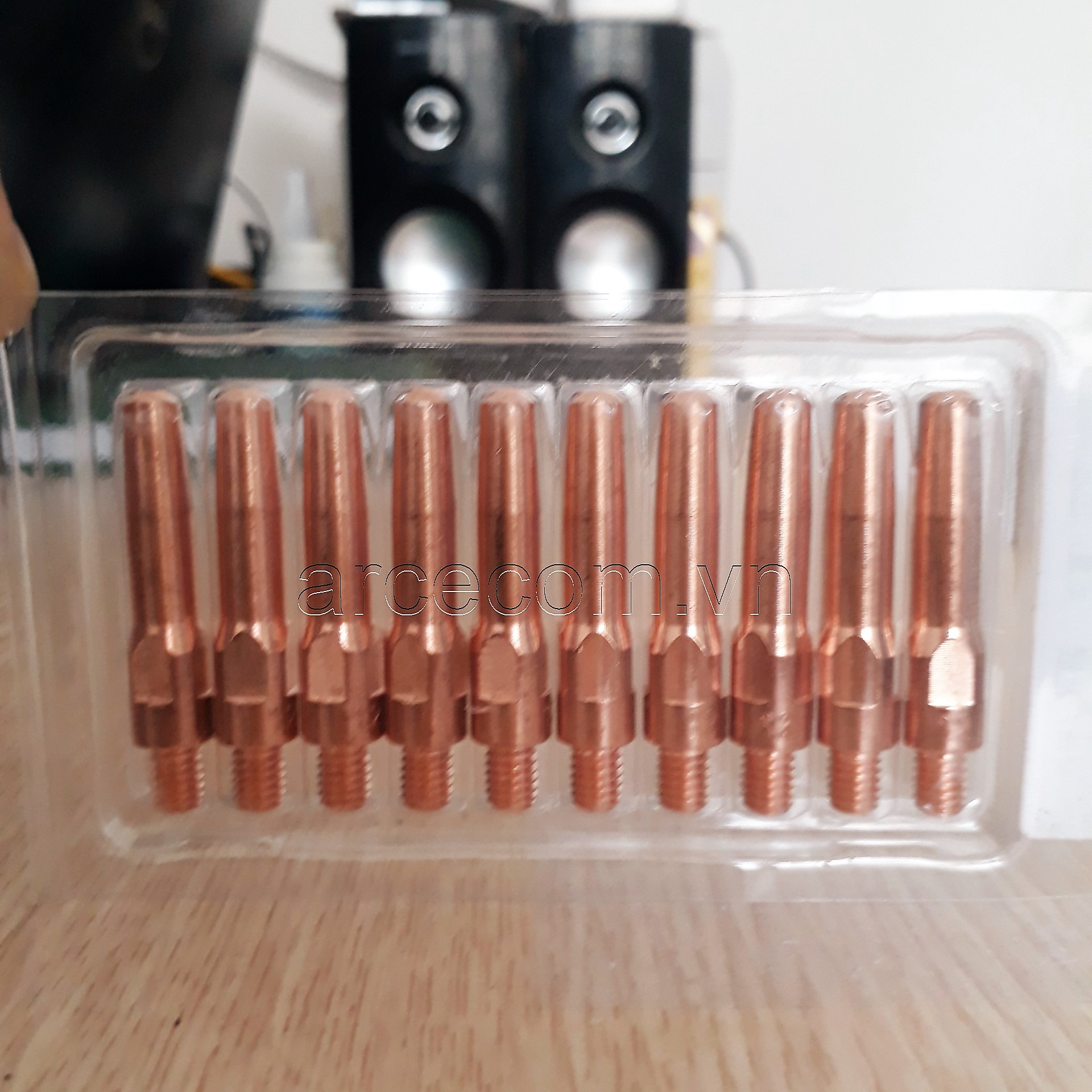 Bép hàn mig M6x45x0.8/1.0/1.2/1.6mm - Vỉ 10 cái