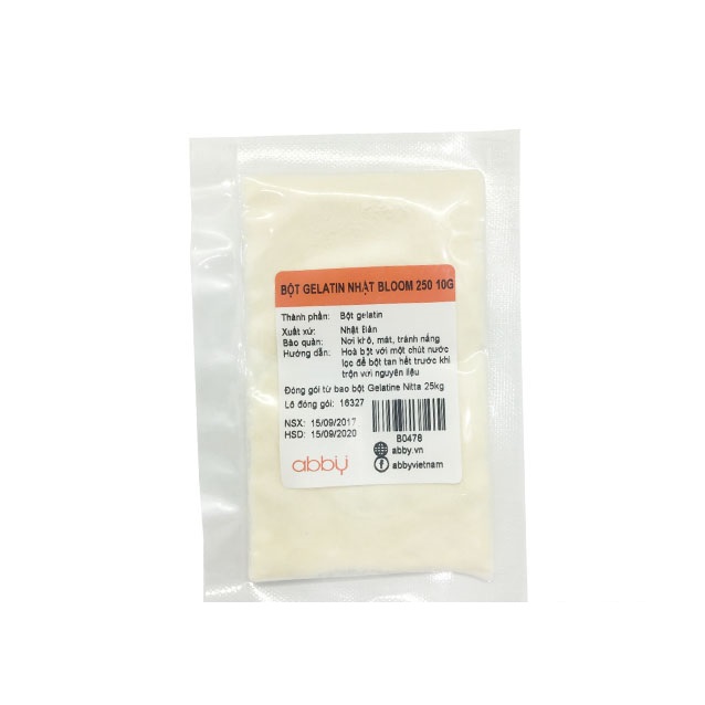 Bột gelatin Nhật bloom 20g