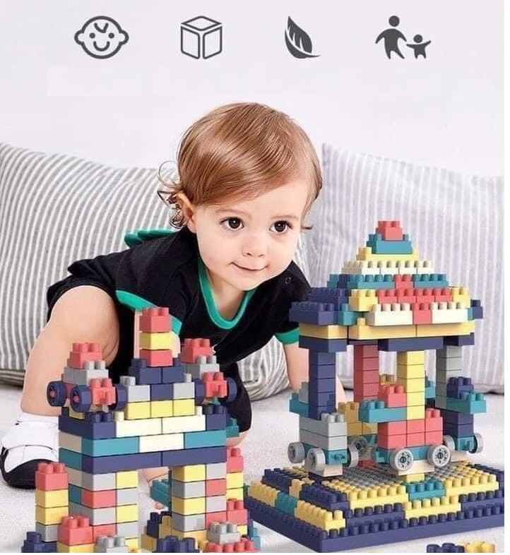 Bộ đồ chơi ráp hình lego, đồ chơi 520 chi tiết