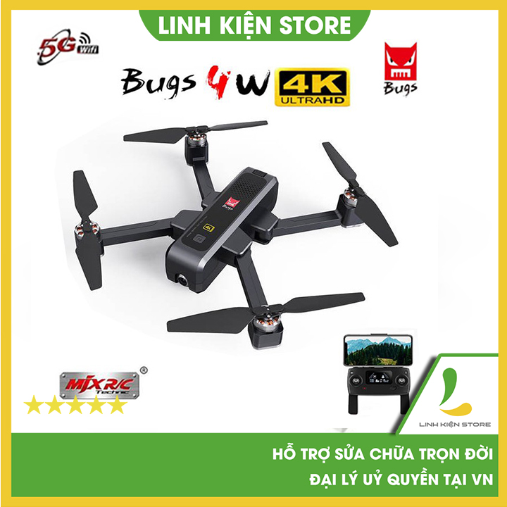 Flycam MJX Bugs 4W Pro - Camera 4K