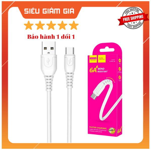 Dây cáp sạc nhanh Type C cho Samsung, Xiaomi, Vivo, Realme/ Huawei/ Oppo/Nokia