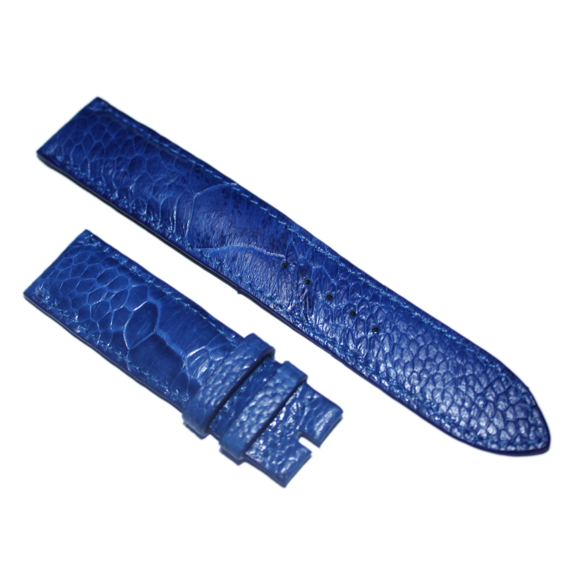 Dây đồng hồ da đà điểu size 16, 18, 20 màu xanh dương TH8463