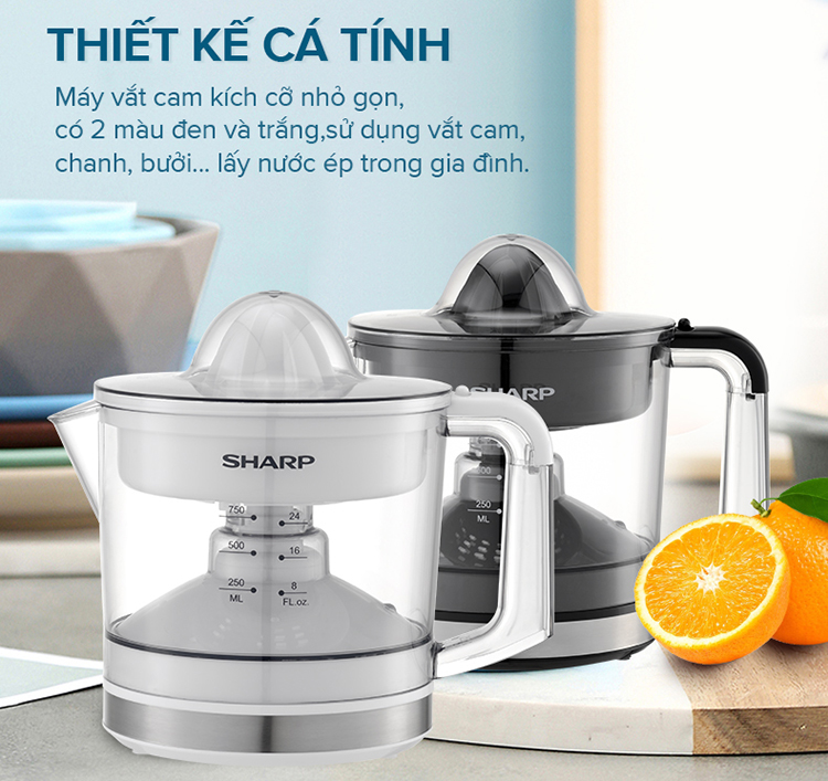 Máy vắt cam tự động Sharp J407-BK