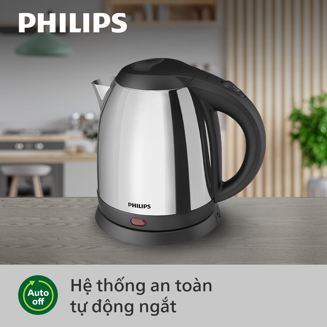 Bình Đun Siêu Tốc Philips HD9303/03 1.2L-Hàng Phân Phối Chính Hãng