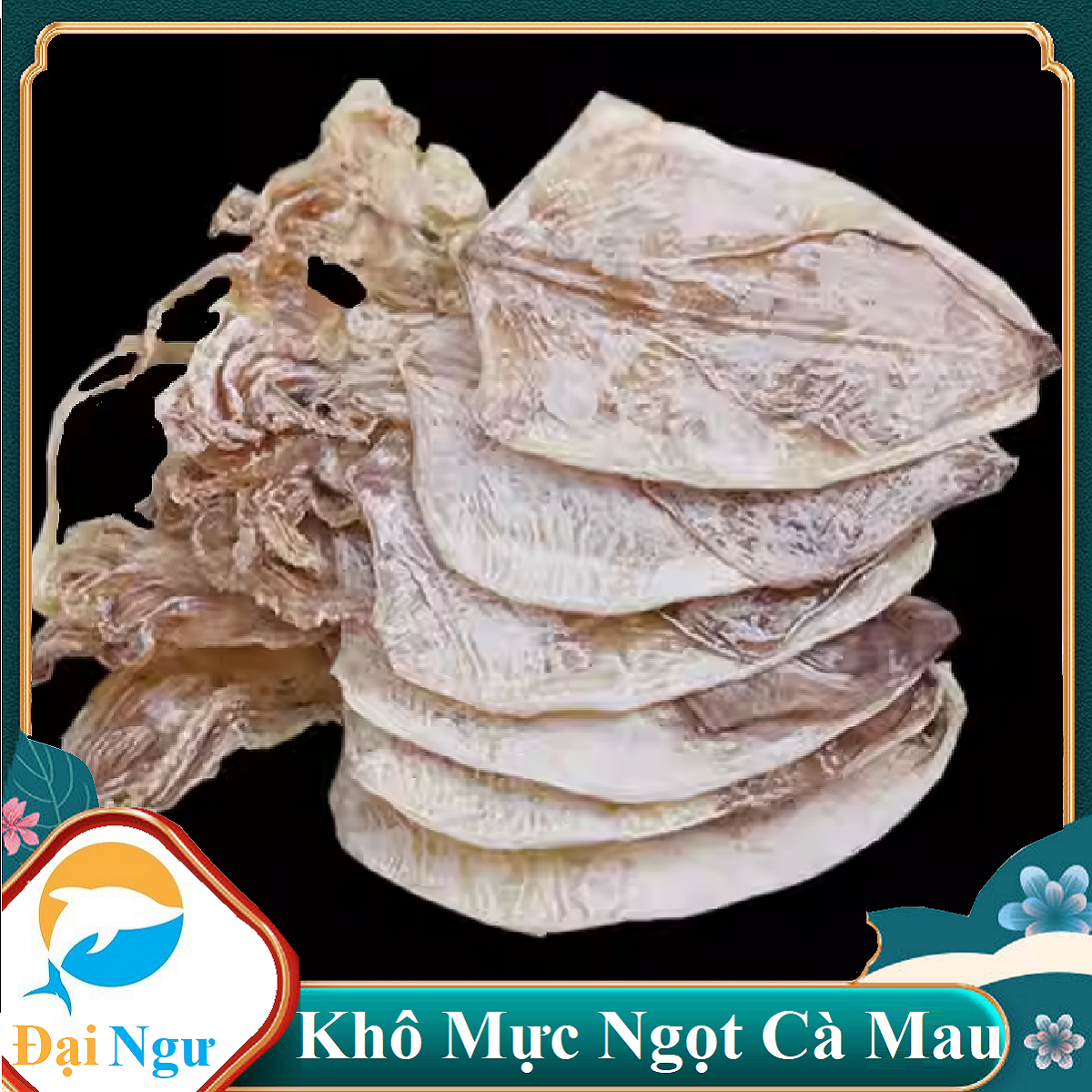 KHÔ MỰC SIÊU NGỌN -  Khô Mực Cà Mau  Phấn Trắng Siêu Ngọt --ĐẠI NGƯ