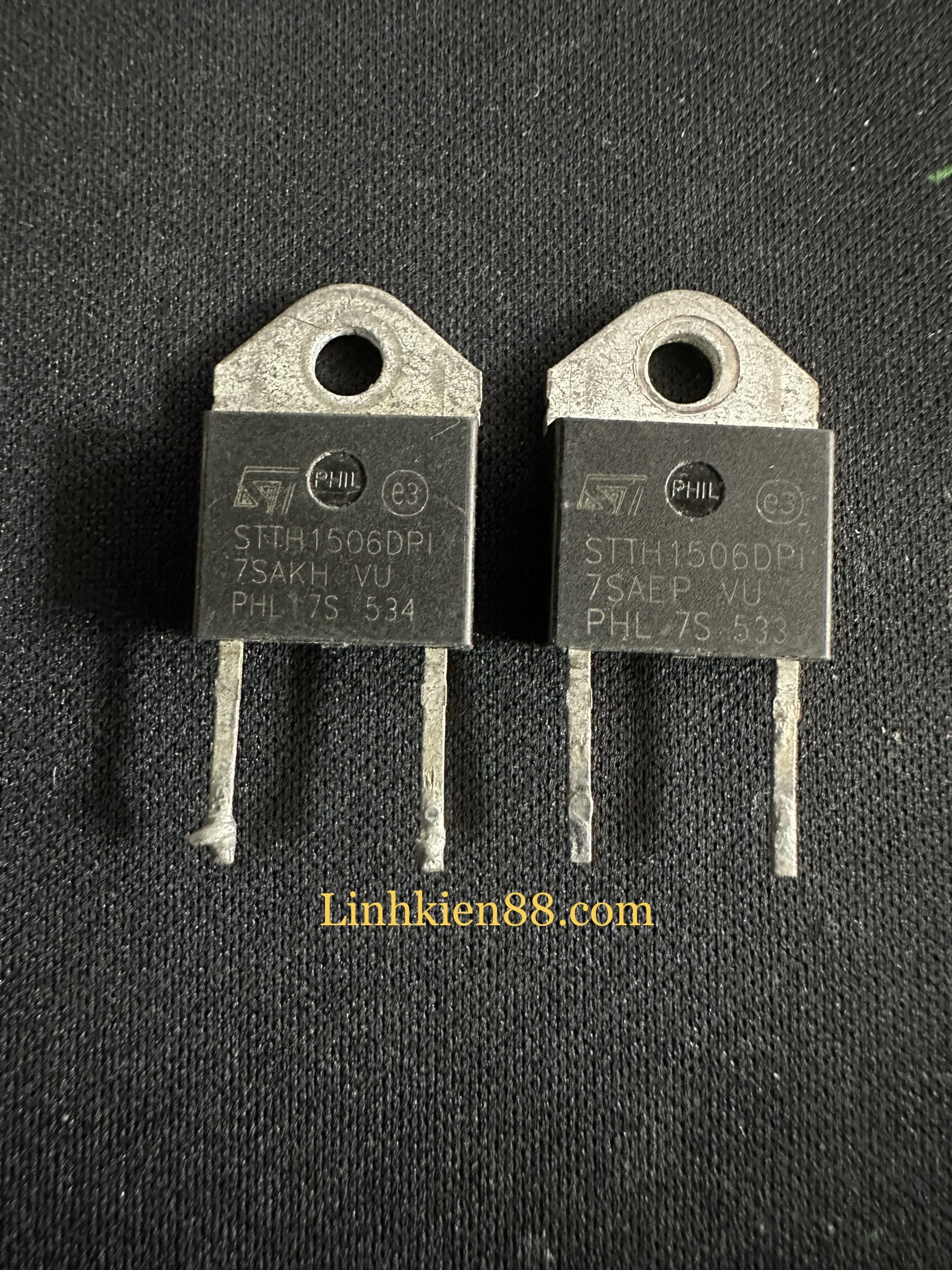 Diode xung stth1506dpi stth1506 1506 15a 600v tháo máy