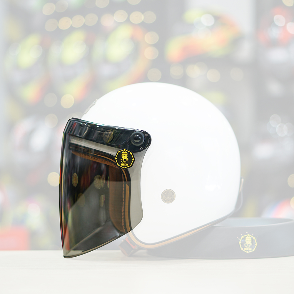 Kính chắn cho mũ bảo hiểm 3/4 Eagle Thẳng - Helmets 4U