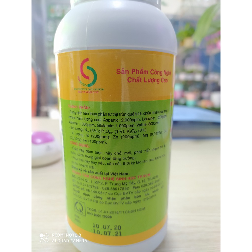 Phân bón trùn quế - số 01 -500ml