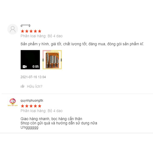 [ BÁN CHẠY NHẤT] Bộ 3 dao thép Nhíp 100% ( Chặt - Thái - Lọc)