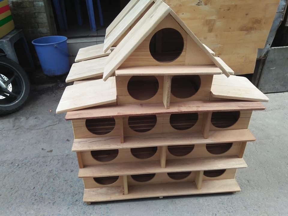Chuồng Chim Bồ Câu Bằng Gỗ 15 Lỗ