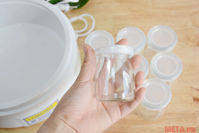 Máy Làm Sữa Chua Chefman Loại 8 Cốc,12 Cốc Thủy Tinh.