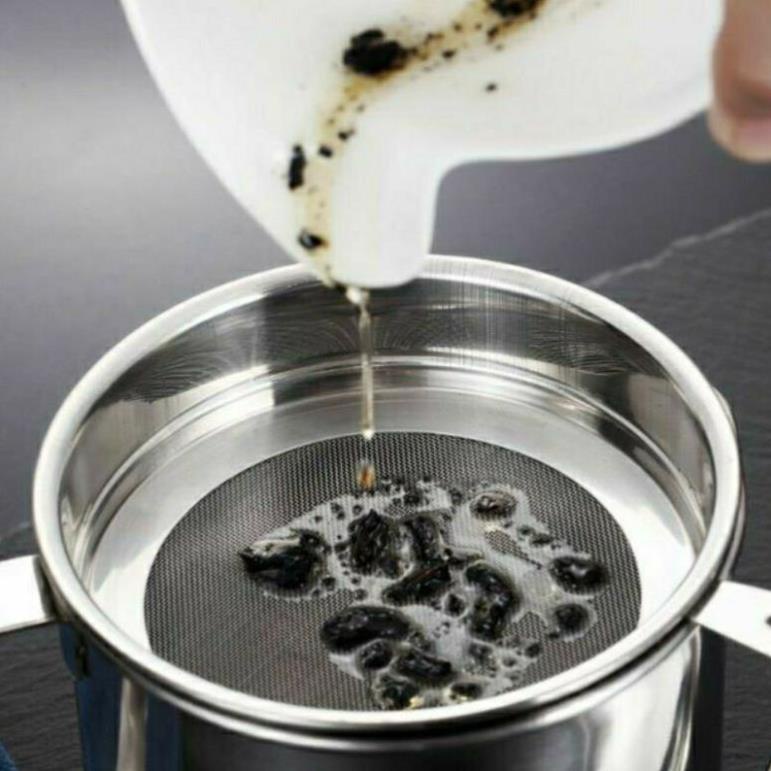 Ca lọc cặn dầu ăn,mỡ inox 304 1,2 lít0
