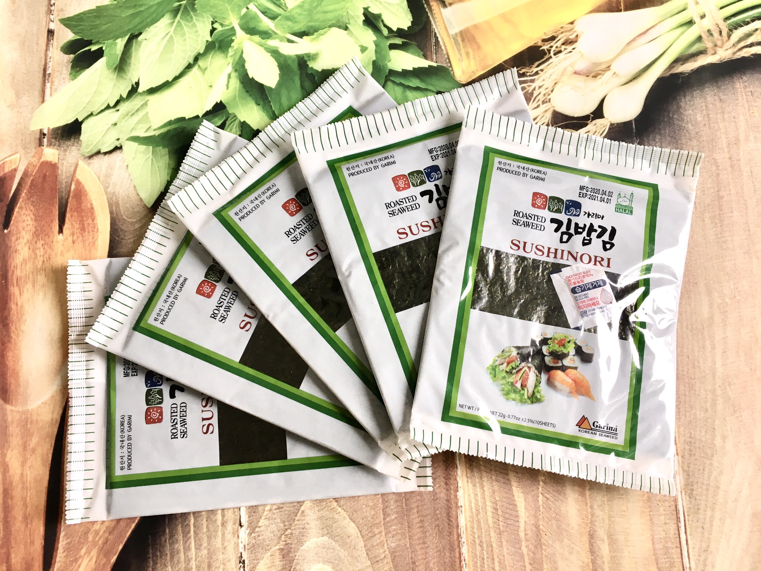 Gói 10 miếng rong biển lá kim_minhnhatfood