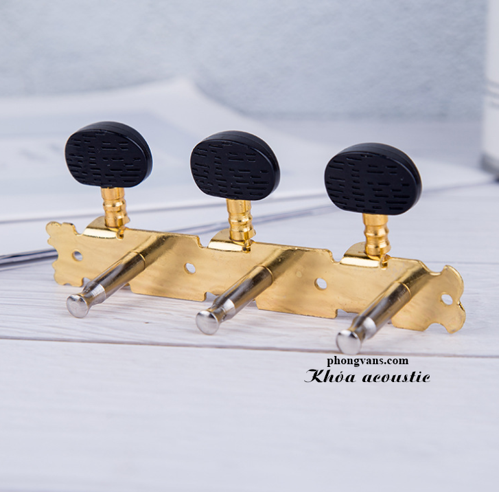 Bộ khoá đàn guitar acoustic xi vàng